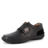 mocassin noir en cuir